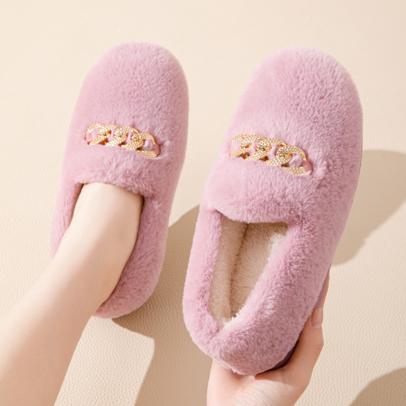 New Women's Outdoor Indoor Warm and Thick Anti slip Woolen Shoes with Velvet