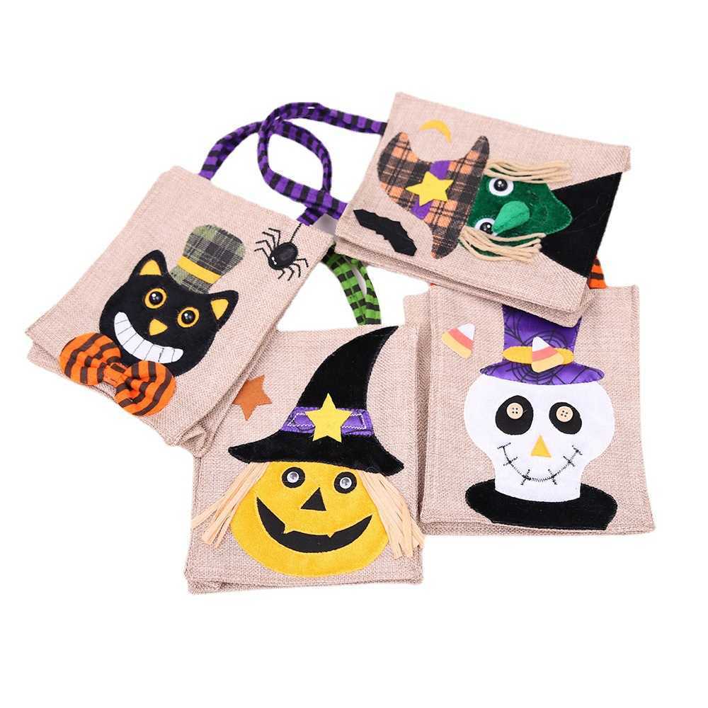 CMM Halloween Nonwoven Handbag Candy Bag Ghost Festival Pumpkin Bag Ornaments Props Gift Bag Halloween Props