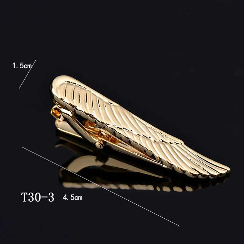 Personalized mens tie clip collar strip mens business wedding party formal tie strip pin mens necklace clip gold wholesale W240914
