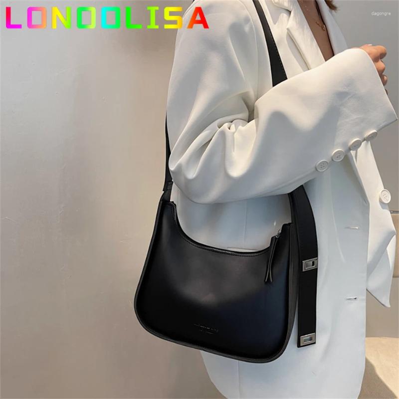 Shoulder Bags Small Designer Women's Black Bag Simple Retro Crossbody Pu Leather Female Handbags Pure Color Bucket Sac a7e5