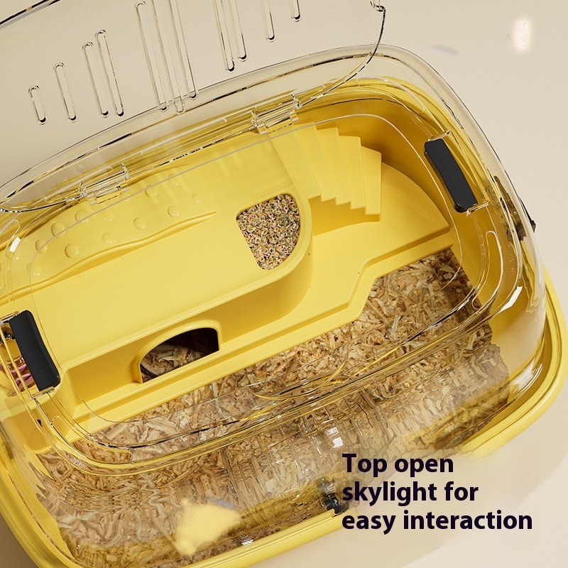 Pet Supplies Pet hamster nest acrylic skylight open hamster box complete set of small animal activity climbing toy hamster cage accessories