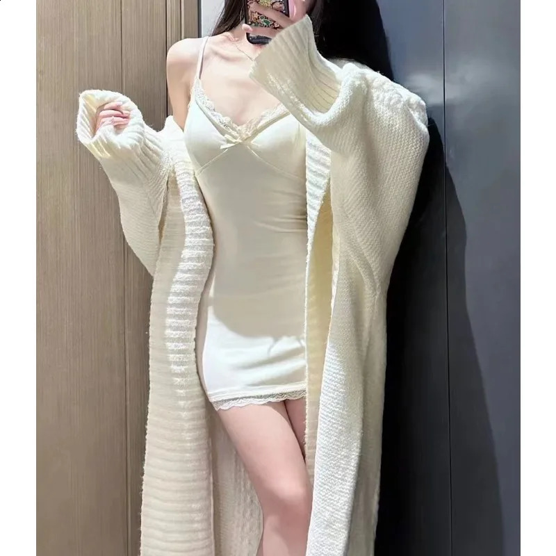 Winter seller Womens ious Cozy Long Coat Cardigan Oversized Plush Knit Sweater Opener 240904