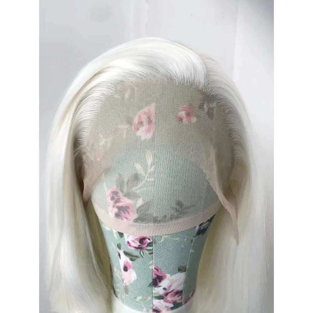 AIMEYA Wave White Lace Front Wig For Women Free Part Natural Haire Heat Resistant Synthetic Daily Wear Cosplay Wigs