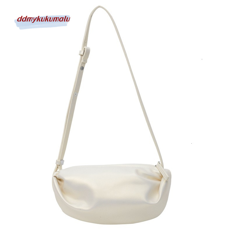 Single shoulder Korean version pleated cloud silver niche design backpack large capacity commuting casual versatile bag for women H724#22 da133