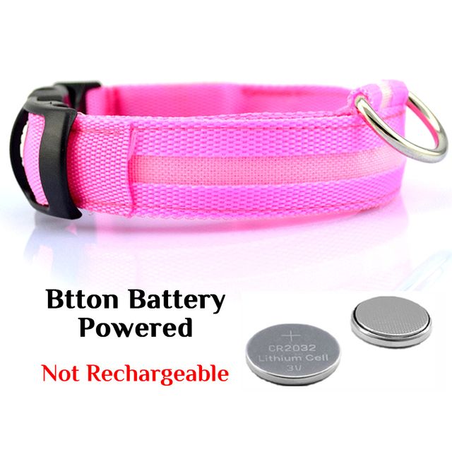 Dog Leashes Led Light Anti-Lost Collar For Dogs Puppies Night Luminous Supplies Pet Accessories USB Charging/Battery s