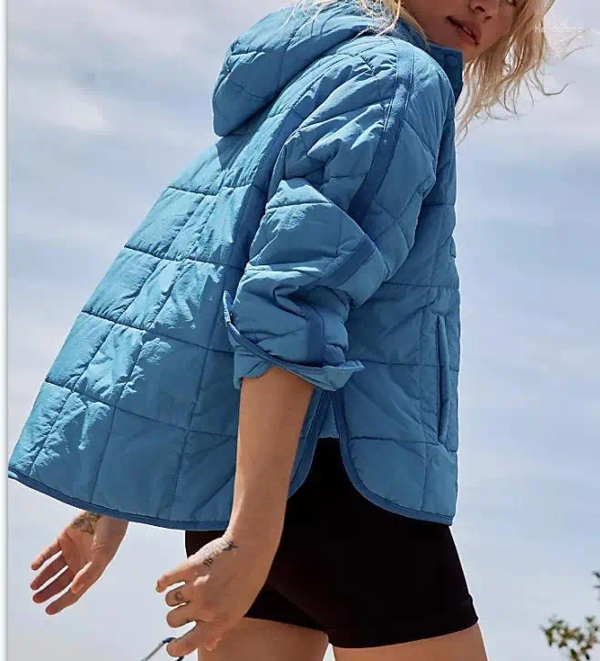 Women's Jackets Winter Hooded Women Cotton Jacket Collapsible Short Coat Casual Loose Pullover Quilted Womens Warm Puffer Feminina