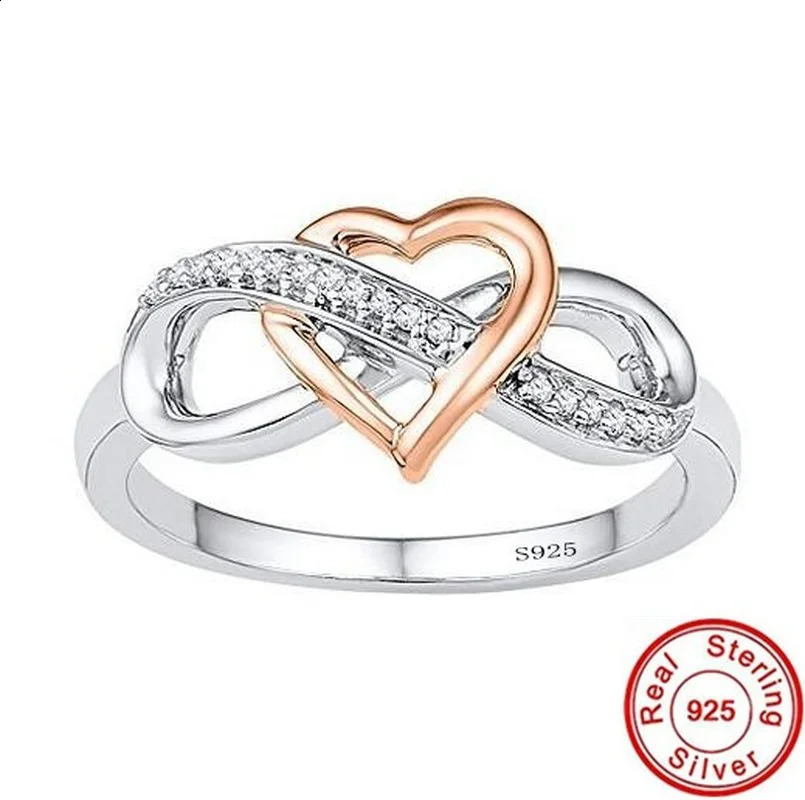 21 Styles Lovers Diamond Ring 100 Real 925 sterling silver Party Wedding band Rings for Women Bridal Promise Engagement Jewelry 240906