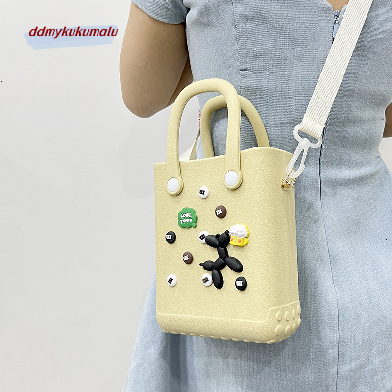 New DIY cartoon versatile accessory beach bag, new fashion niche, one shoulder crossbody carrying hole bag H723#21 kukumalu