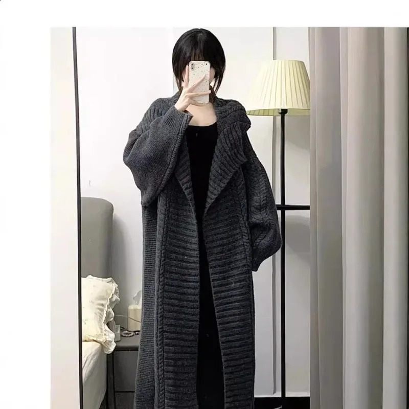 Winter seller Womens ious Cozy Long Coat Cardigan Oversized Plush Knit Sweater Opener 240904