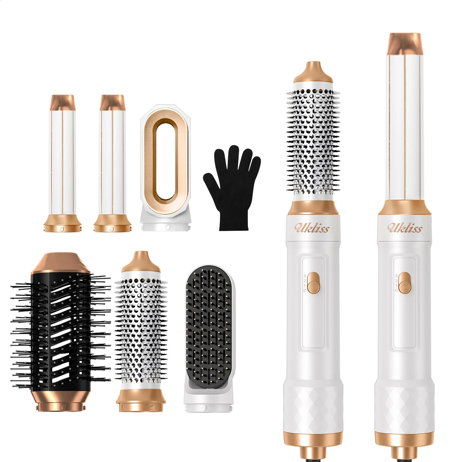 6-in-1 dry brush automatic curling iron curling straight anion dual-purpose hairstyle air comb 240907