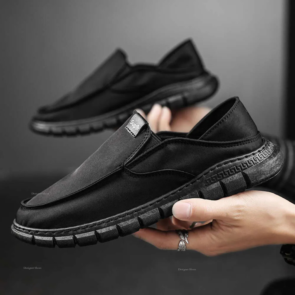 Step Old Beijing On Ice Silk Breathable 2024 Spring Korean Version Versatile Fashion Comfortable Men's Cloth Shoes