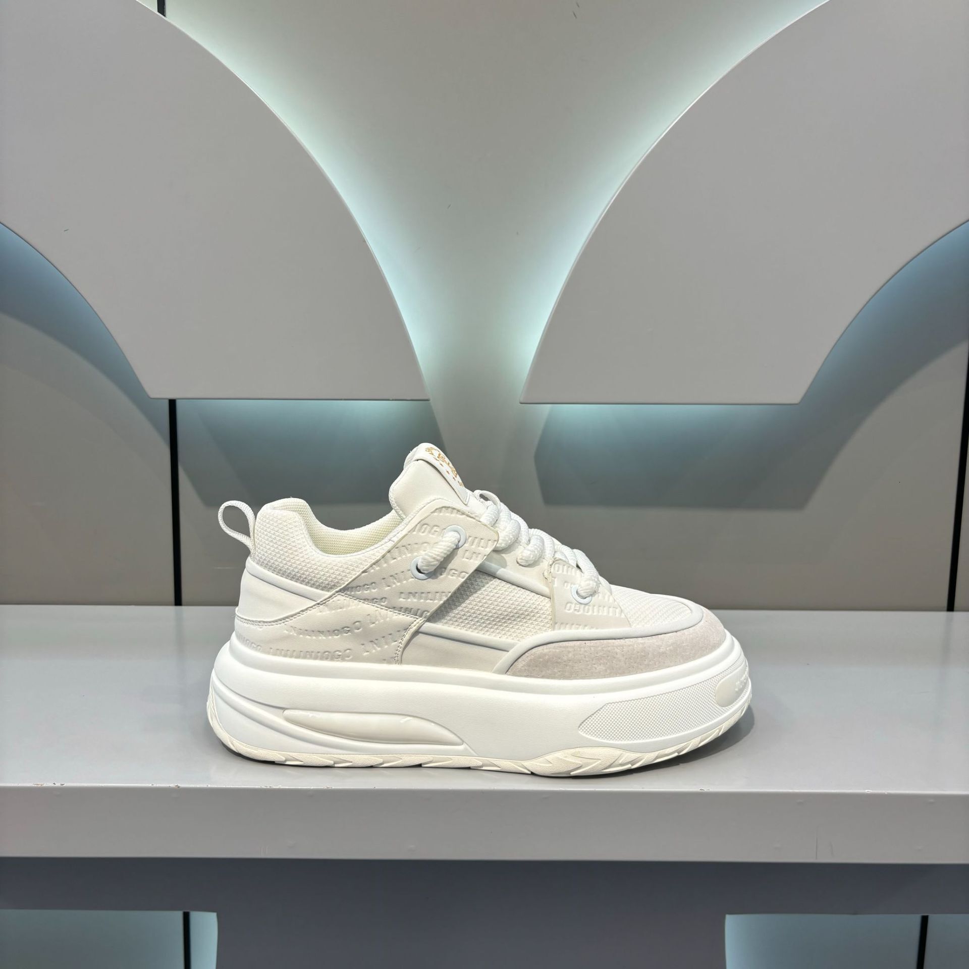 Ddmybear Autumn Breathable And Versatile White Fashionable Thick Soled Non Slip Casual Trendy Shoes, Campus Style Low Top Board Shoes Chinese Brand Sh