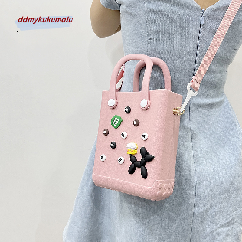 New DIY cartoon versatile accessory beach bag, new fashion niche, one shoulder crossbody carrying hole bag H723#21 kukumalu