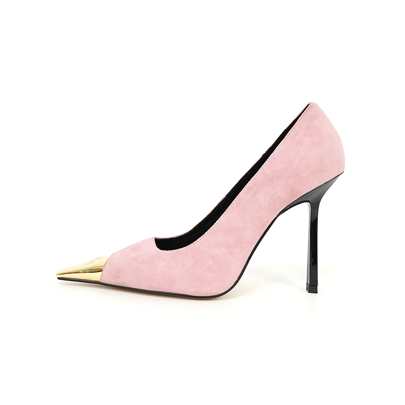 luxury High heels sandals Women's Shoes Black and Gold Wedding Dress Classics 9.5cm size 35-44