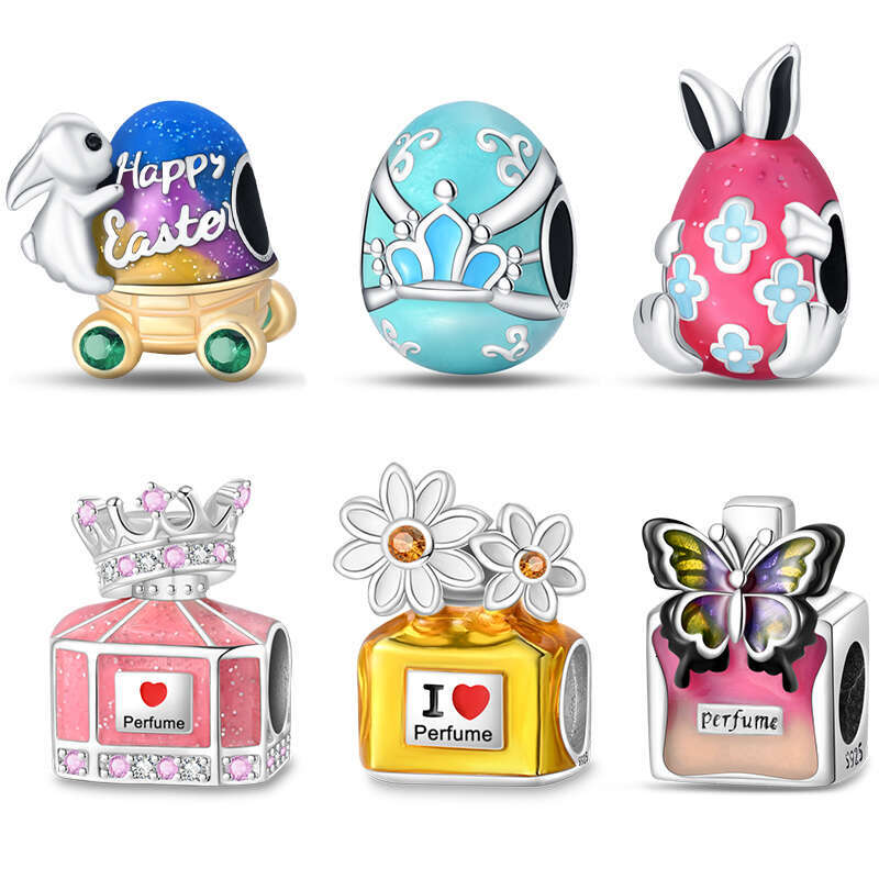 New 925 Sterling Silver Perfume Luminous Eggshell Charms Beads Fit Original Bracelet DIY Fine Birthday Jewelry Gifts