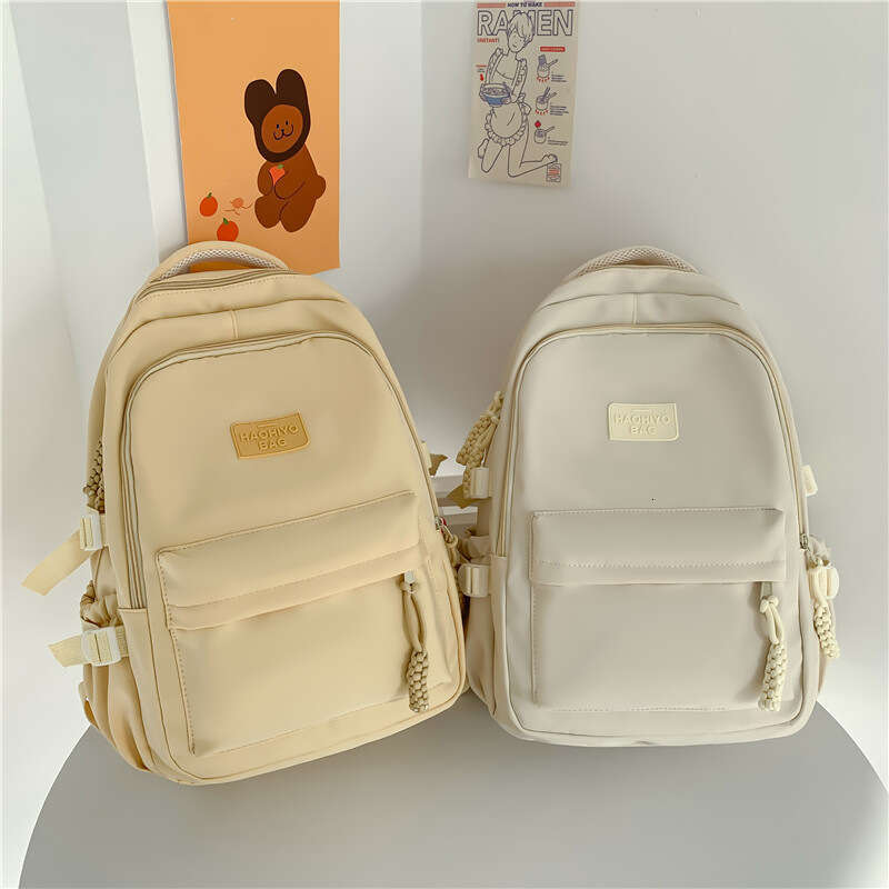 AMZZ Sang Zhi's Same Backpack Can Hold Computers, Female College Backpacks, Large Capacity, High-End Feeling, Middle And High School Students