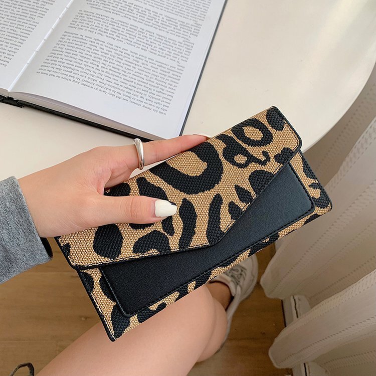 2024 New Long Leopard Pattern Women's Handheld 30% Off Wallet Short Card Bag