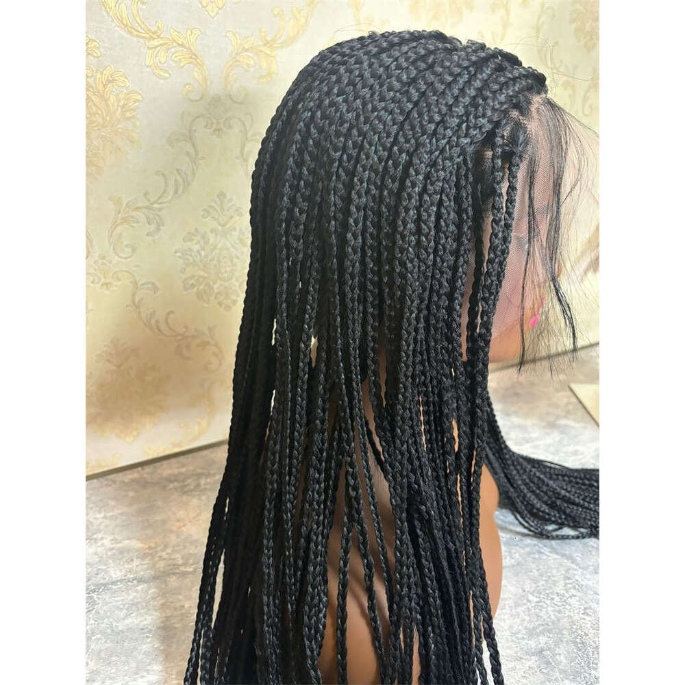Synthetic Hair Front For Women High Density Fiber Lace Wig Cosplay Black Soft Curly Braided Wigs Sale Glueless
