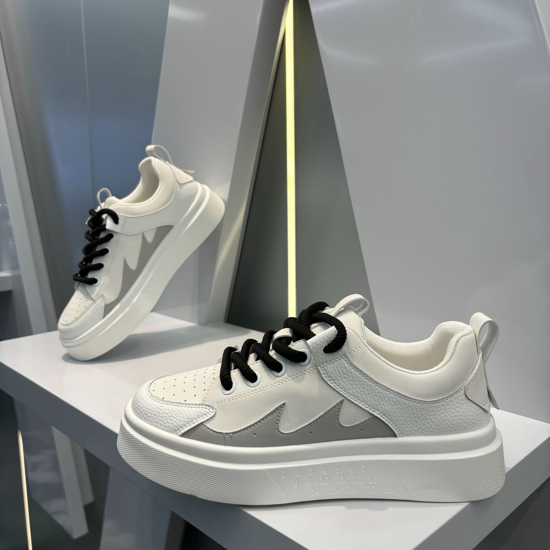Ddmybear Autumn And Winter New Men's Student Sports Casual Board Thick Soled Versatile Low Top Trendy Breathable Shoes Chinese Brand Shoes F915-1