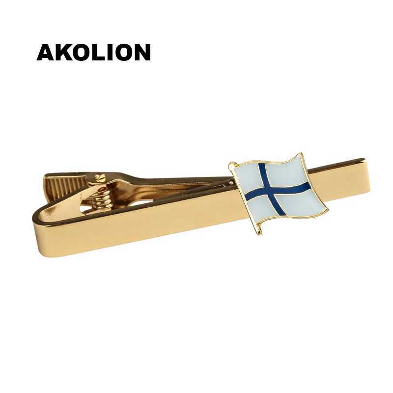National flag tie clip rural national flag tie clip metal mens tie clip various business styles KS-0090 W240914