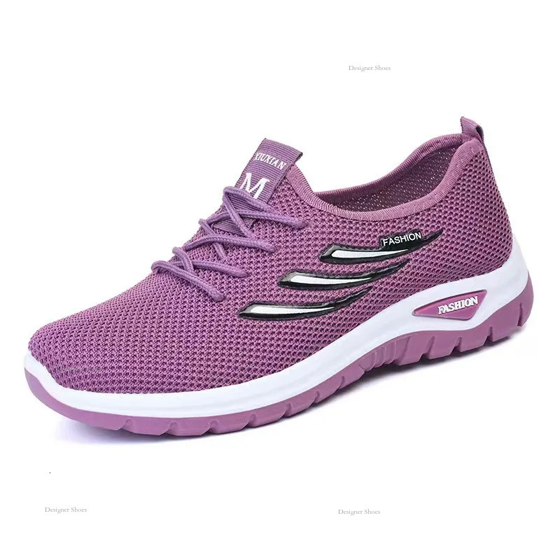 Running GAI Hot Shoes Breathable Comfortable Mesh Non-Slip Women Pink White Walking Hiking Sneakers Eur36-40