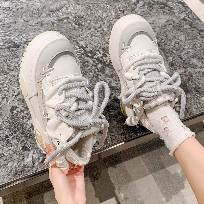 Wide Sole Chunky Sneakers Design Bread Women Platform Comfortable Fashion Sports Shoes Woman atillas De Mujer