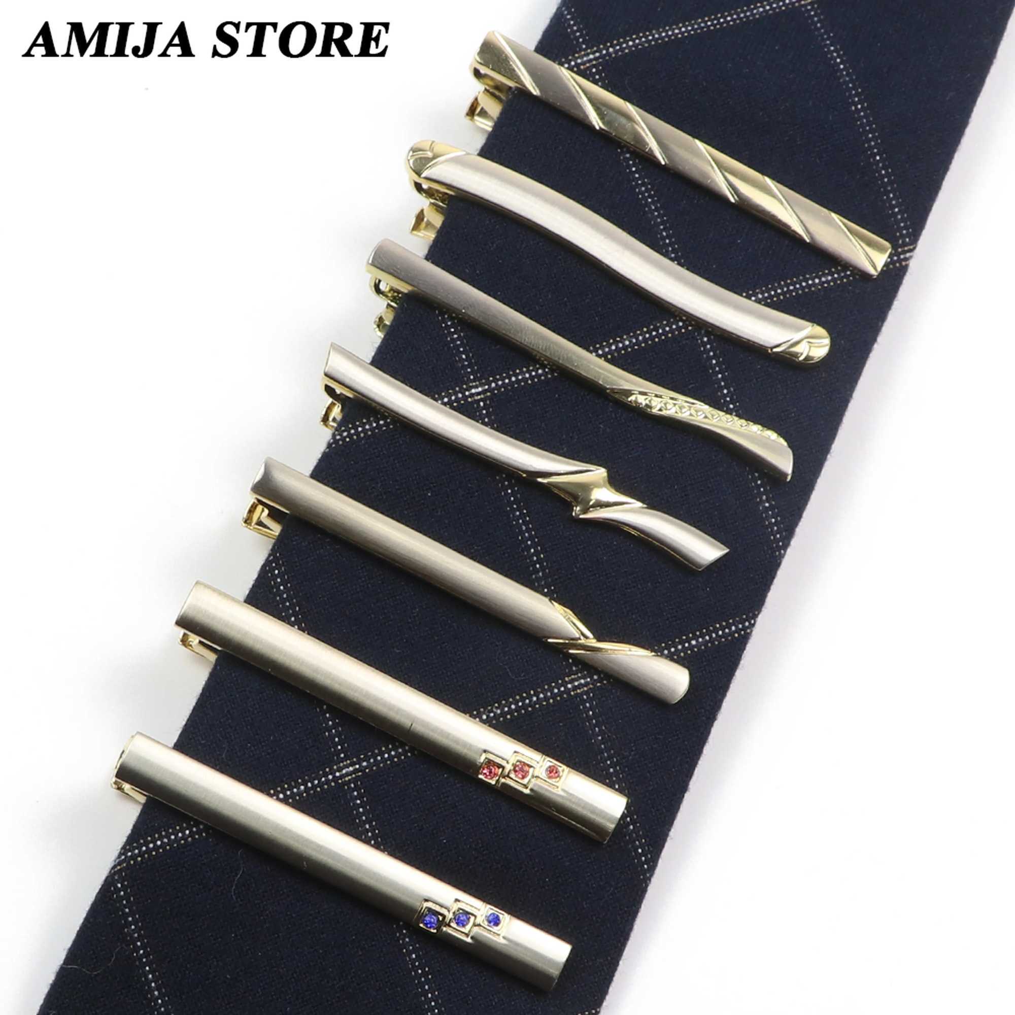 Mens metal gold tie clip used for wedding gifts necklace buckles mens tie clip mens tie clip W240914