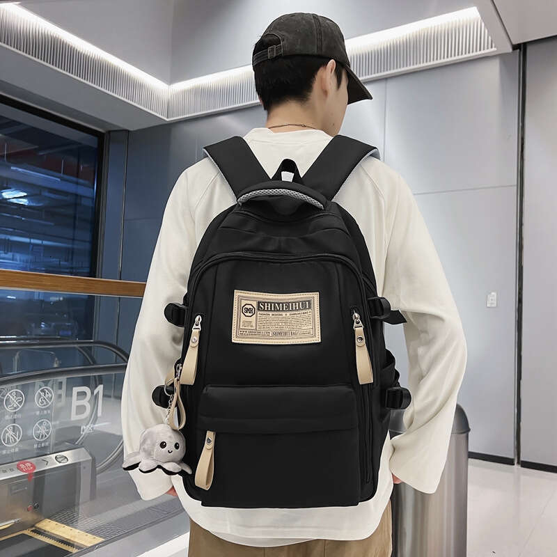AMZZ Backpack Men's Casual Large Capacity Travel Female Middle High School College Student Backpack 8A
