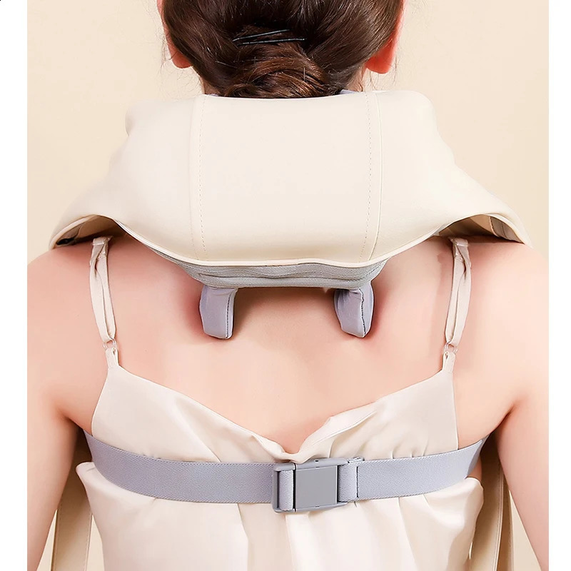 Neck and Shoulder Massager Wireless Electric Compression Kneading Multi functional Back Massager Shoulder Massage 240914
