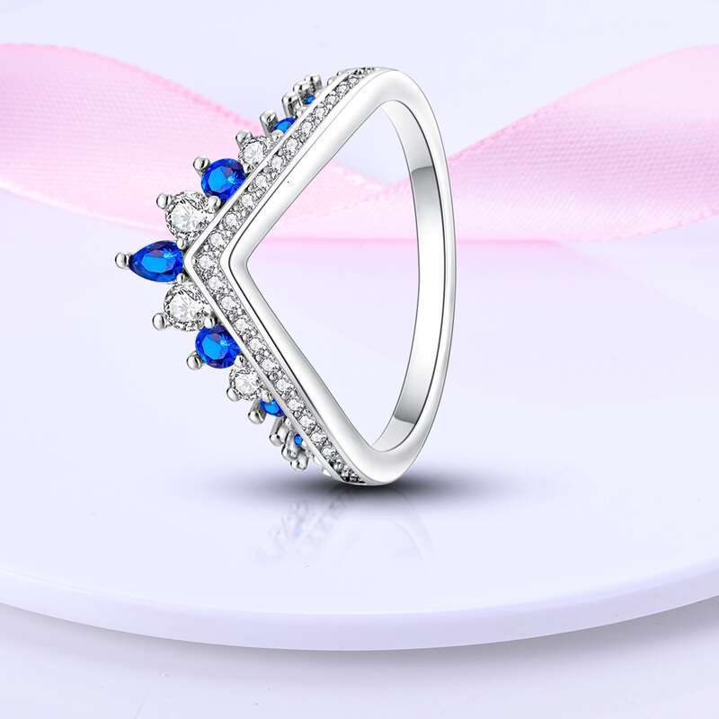 Rings For Women 925 Sterling Silver Sunflower Butterfly V Shaped Irregular Star Zircon Rings Engagement Wedding Party Jewelry