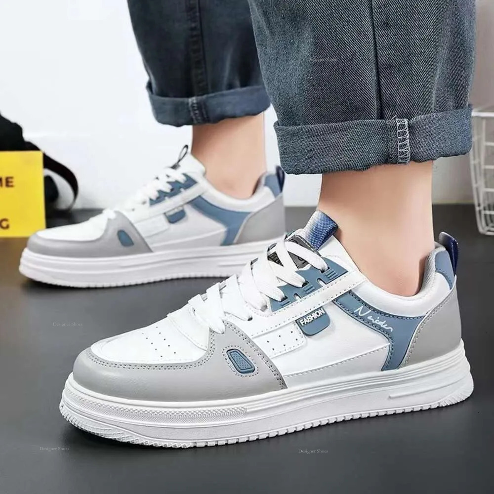 Skateboarding For Men Running Breathable Sports Board White Shoes Sneakers Comfortable Athletic Training Footwear Platform
