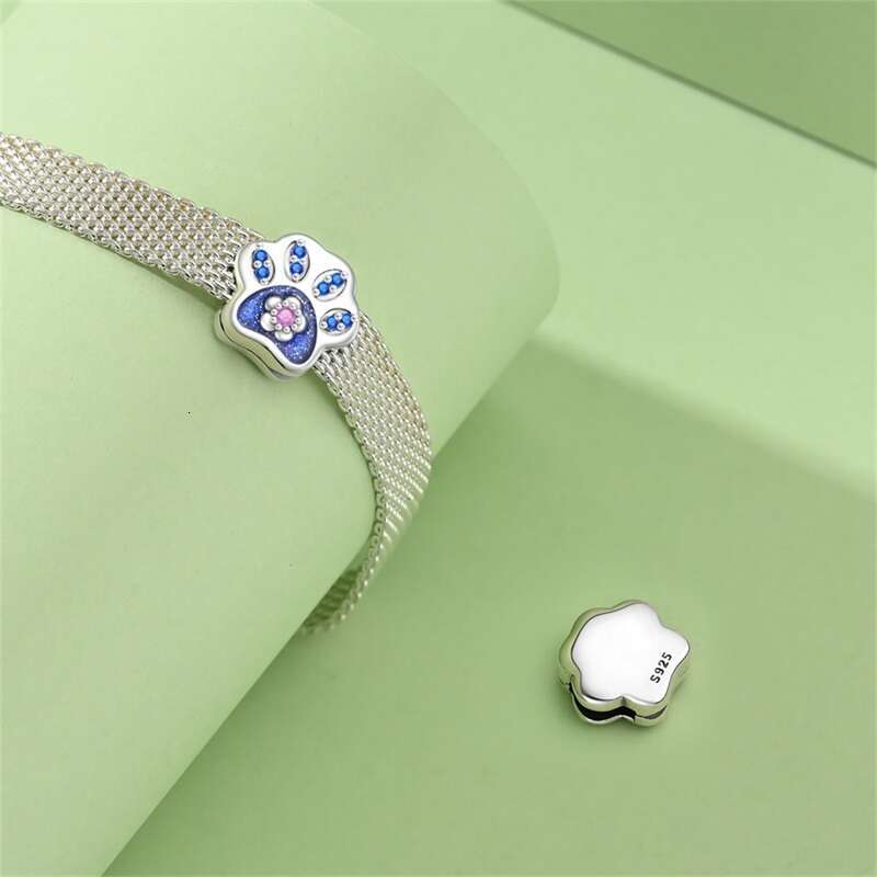 New 925 Sterling Silver Donut Protection Lotus Charms Flat Bead Fit Original Bracelet DIY Jewelry Friendship Gift