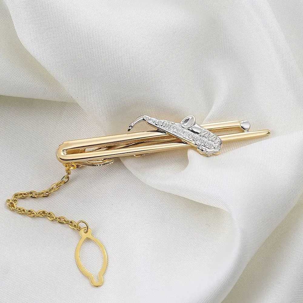 Instrument note clasps saxophone neck clasps bar clasps metal tie clasps fashion jewelry mens necklace clasps W240914
