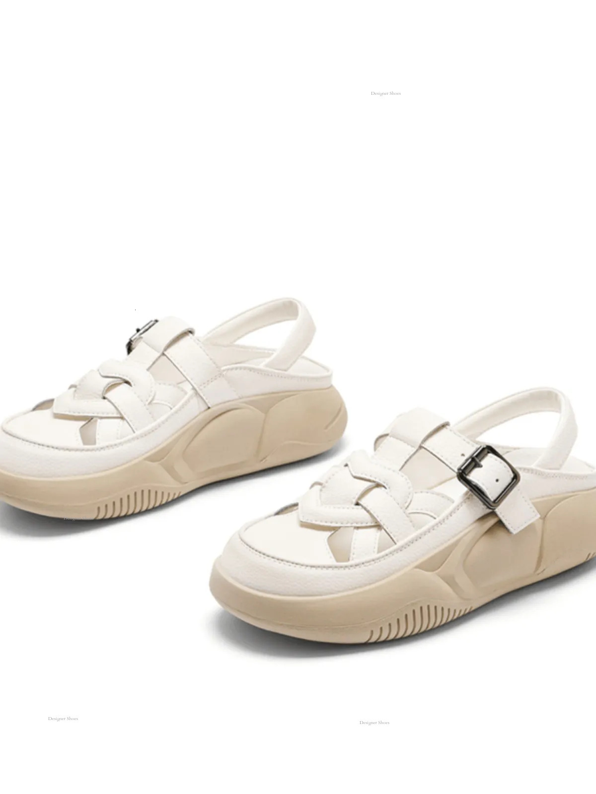 Fashion Plush GAI Slipper Women Outside Summer Comfort White Couples Thick-Soled Non-Slip Slippers Size36-40 s