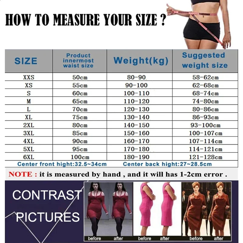 AfruliA Fajas Colombian Girdles waist trainer high compression BBL short abdomen control hem flat chest pattern waistband tight corset 240913
