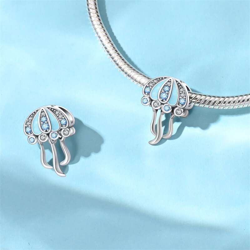 925 Sterling Silver Animal Glow Butterfly Crab Charm Beads Fit Original Bracelets DIY Jewelry