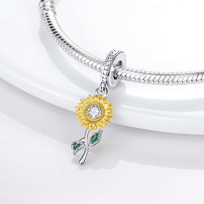 925 Sterling Silver Green Butterfly wer Dragoy Fit Original Pulsera Enamel Charms Pendants DIY Jewely Making Gifts