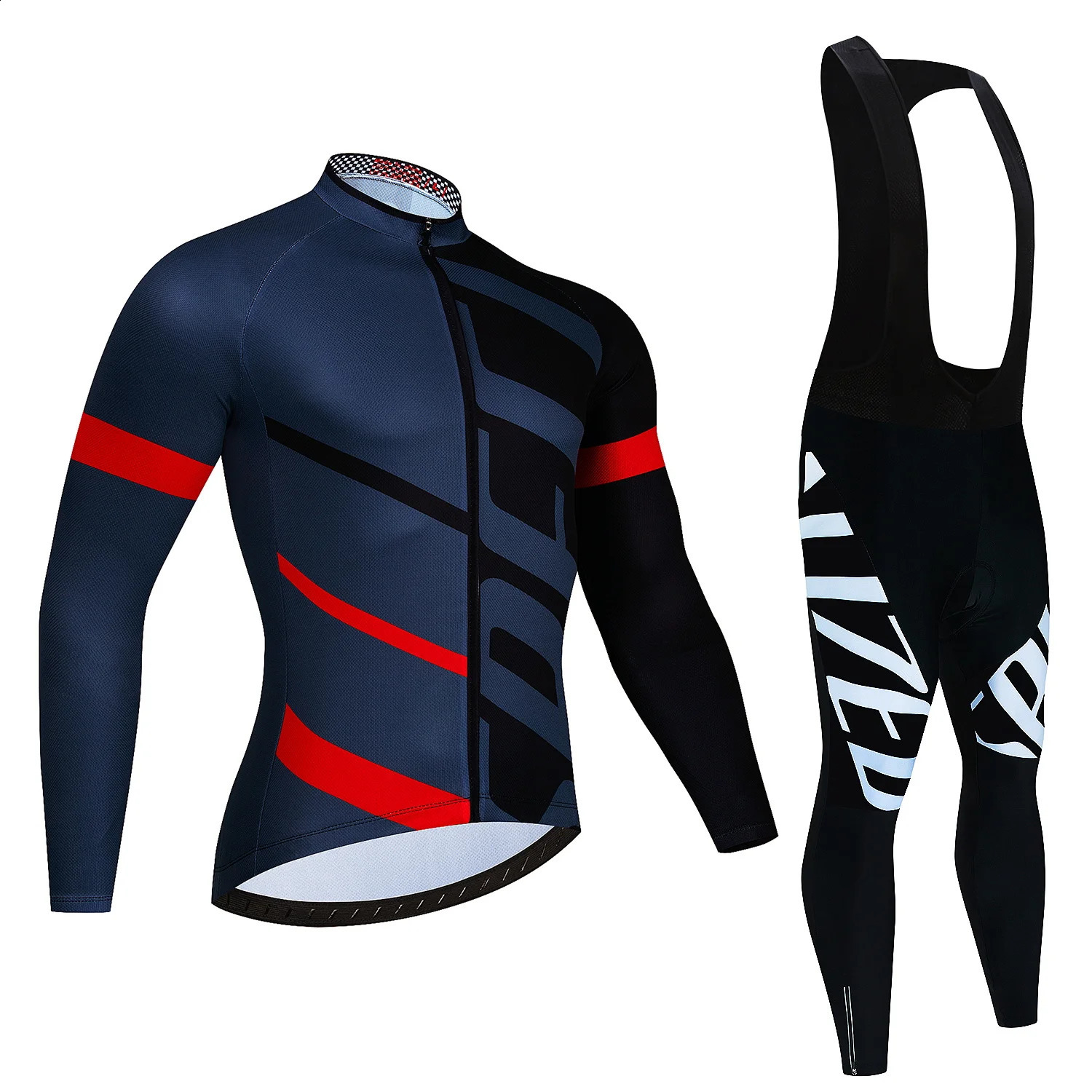 Team Autumn Cycling Jersey Set Ropa Ciclismo Men Long Sleeve Bike Clothing MTB Maillot Road Bicycle Bibs Uniform 240910