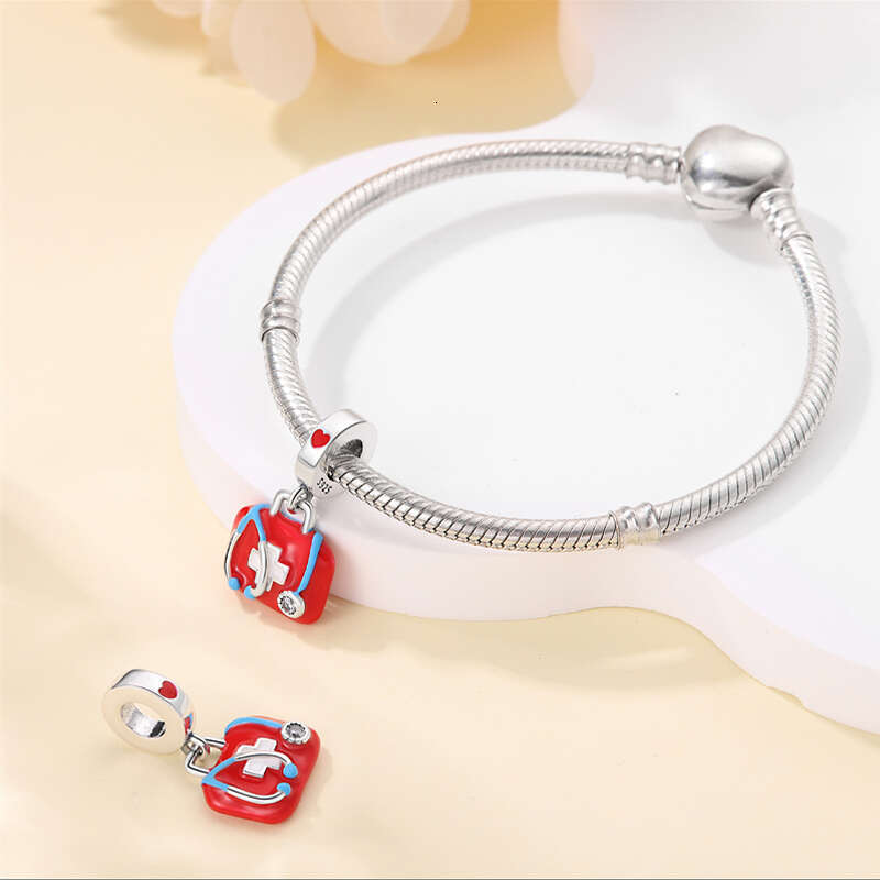 925 Sterling Silver Fit Original Bracelets Music Symbol Drawing Plate Medicine Box Career Series Charms Beads DIY Bracelet For women fine Jewelry