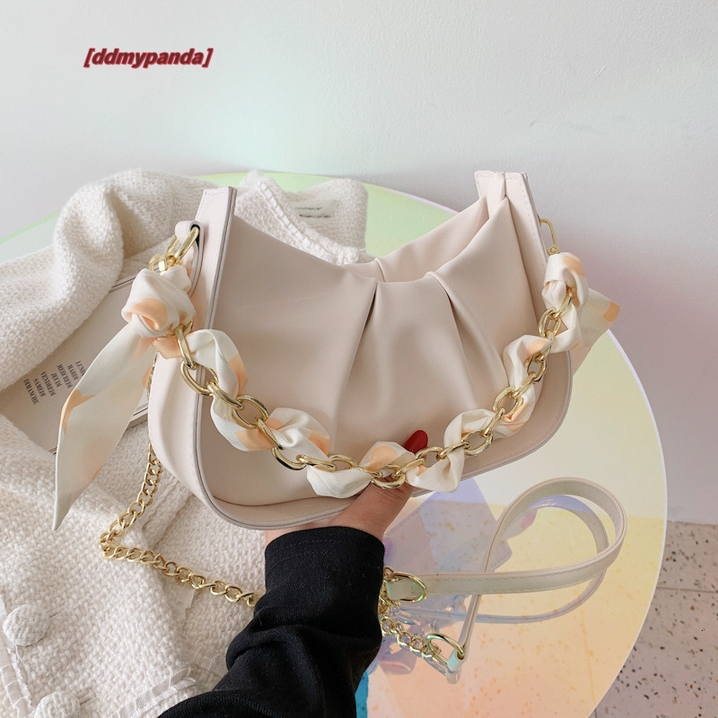 2024 New Soft Leather Texture Crossbody Women's Korean Edition Cloud Fold Leisure Western Style Handbag Shoulder Bag #31 ddmypanda