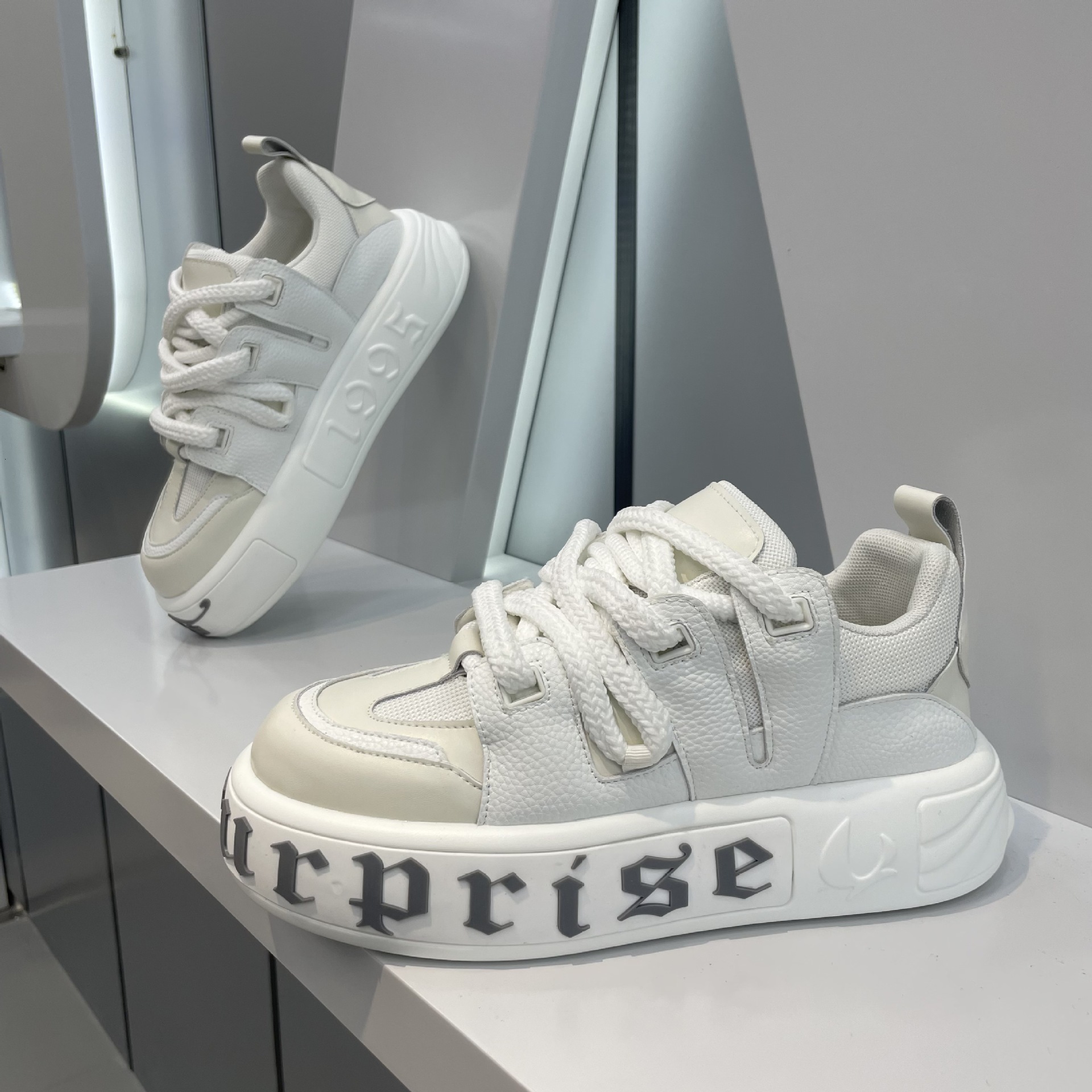 Ddmybear High End Breathable Thick Soled Board For Men, And Versatile White Shoes, Autumn Trendy Brand Fashionable Casual Shoes Chinese Brand Shoes F9