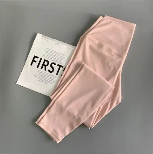 Womens high waisted tight sports running pants 4way stretch 240913