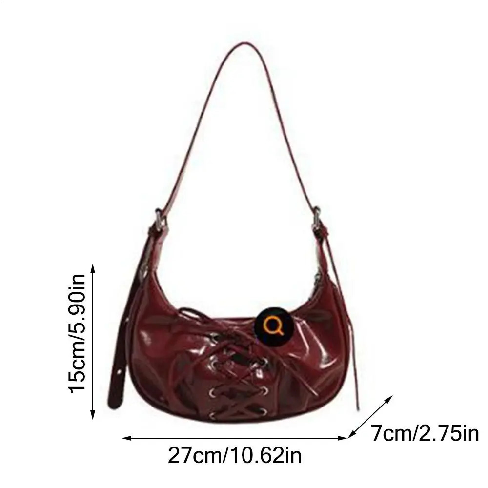 Creative gift zipper handbag Harajuku PU shoulder bag durable casual handbag 240912