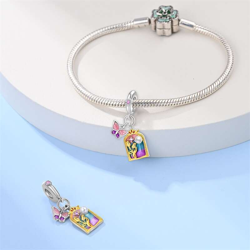 Trendy 925 Sterling wer Charms Fit Original Bracelet Silver Butterfly Dragoy Pendant Fine Jewelry Gift