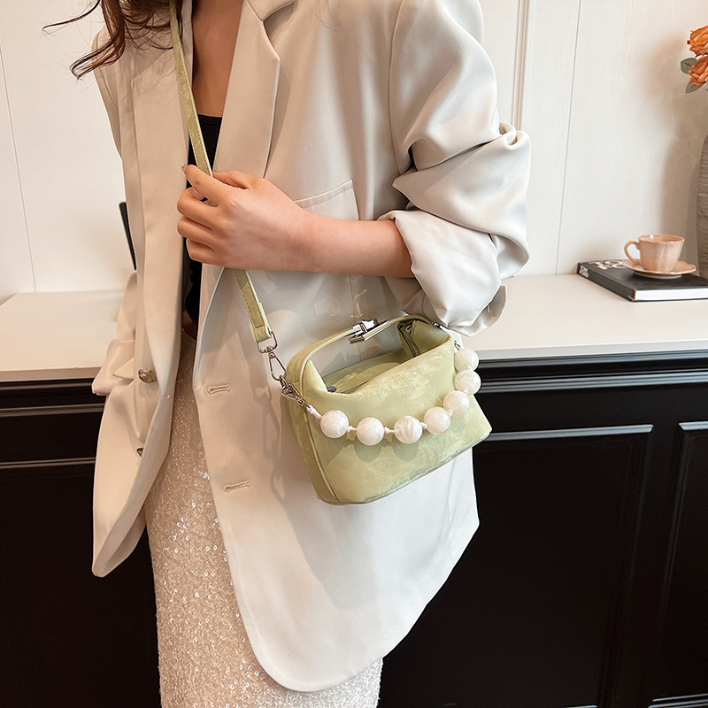 Chain Bag Handbag Slanting Cross Shoulder Bag For Women A Gradient Printed PU Bucket Bag Women's