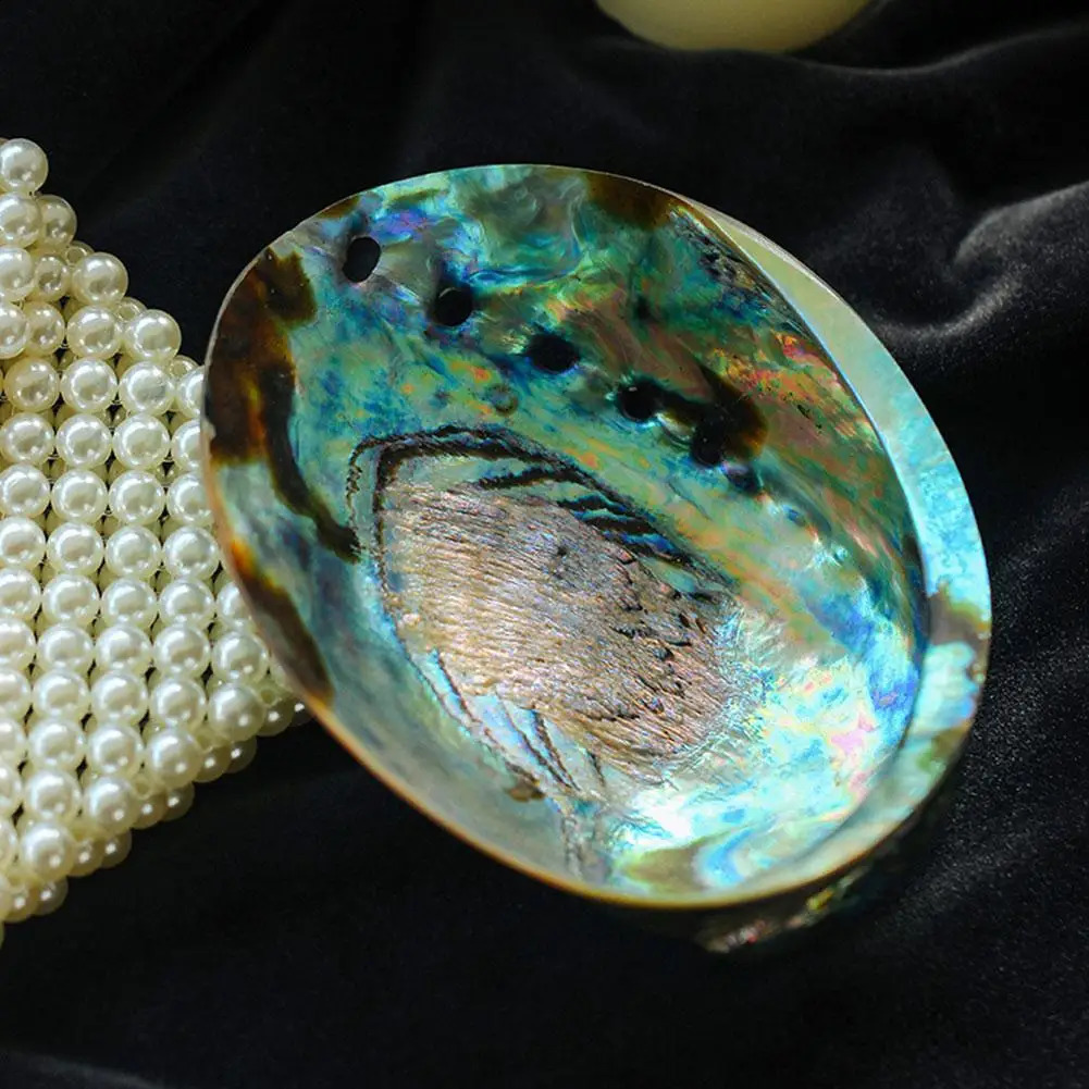 11-13CM Polished Natural Paua Abalone Shell Sage Smudge Kit with Tripod Stand Sustainably Collected - for Smudging Home Decor 240907