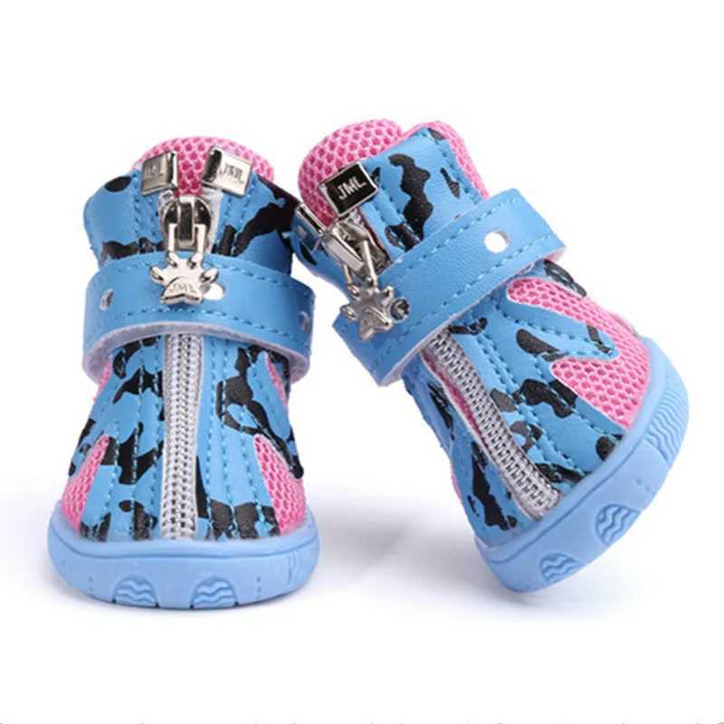 Spring Summer Pet Dog Shoes Breathable Mesh Dog Sport Boots Anti-Slip Small Dog Sandals for Teddy Chihuahua
