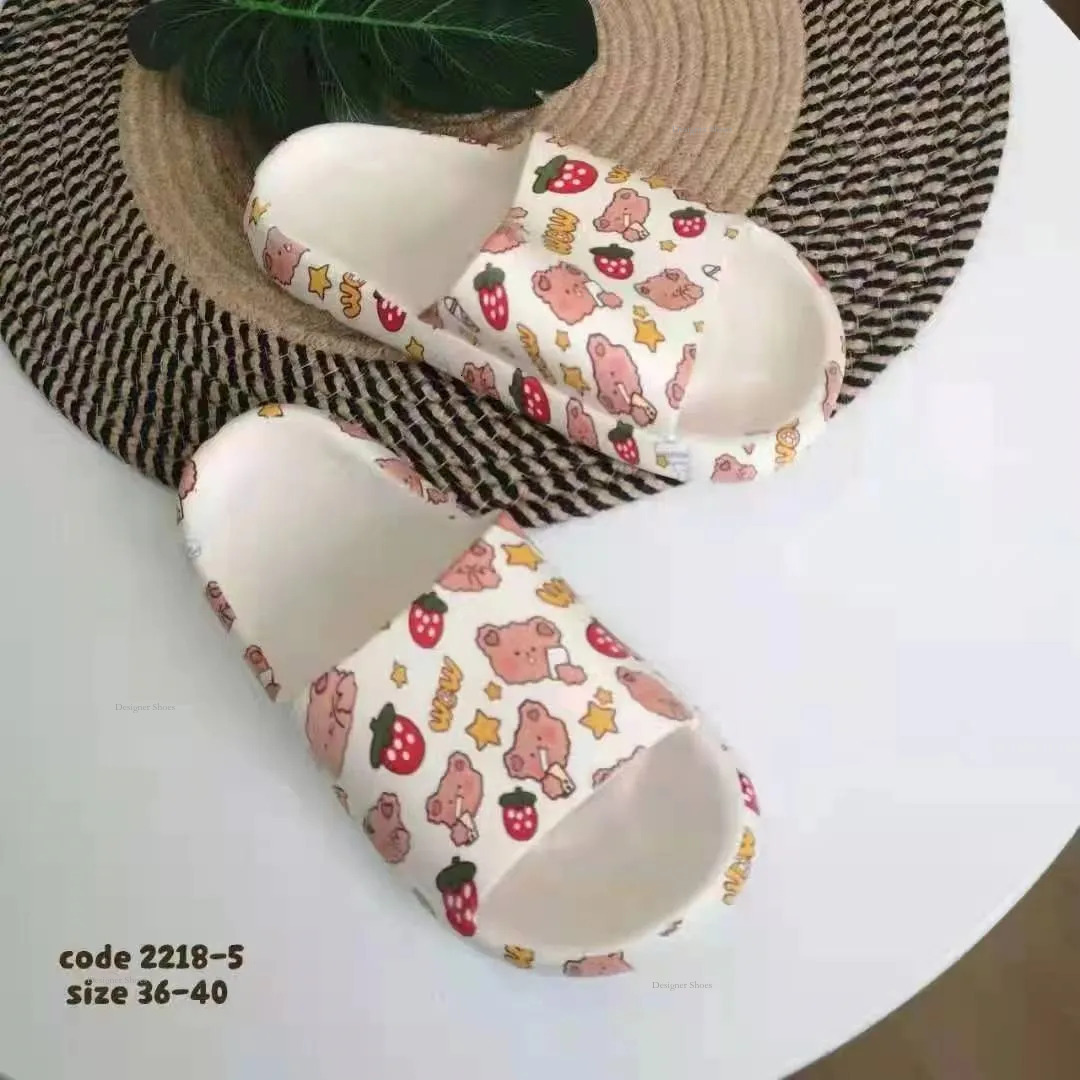 Slippers GAI Fashion Women Outside Summer Comfort Pink Red Blue Couples Non-Slip Slippers Eur36-41