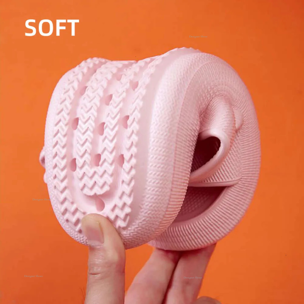 Buckle Thick Fashion Platform Slippers Women Home Soft Sole Eva Cloud Slides Sandals Woman 2024 Summer Non Slip Beach Flip Flops