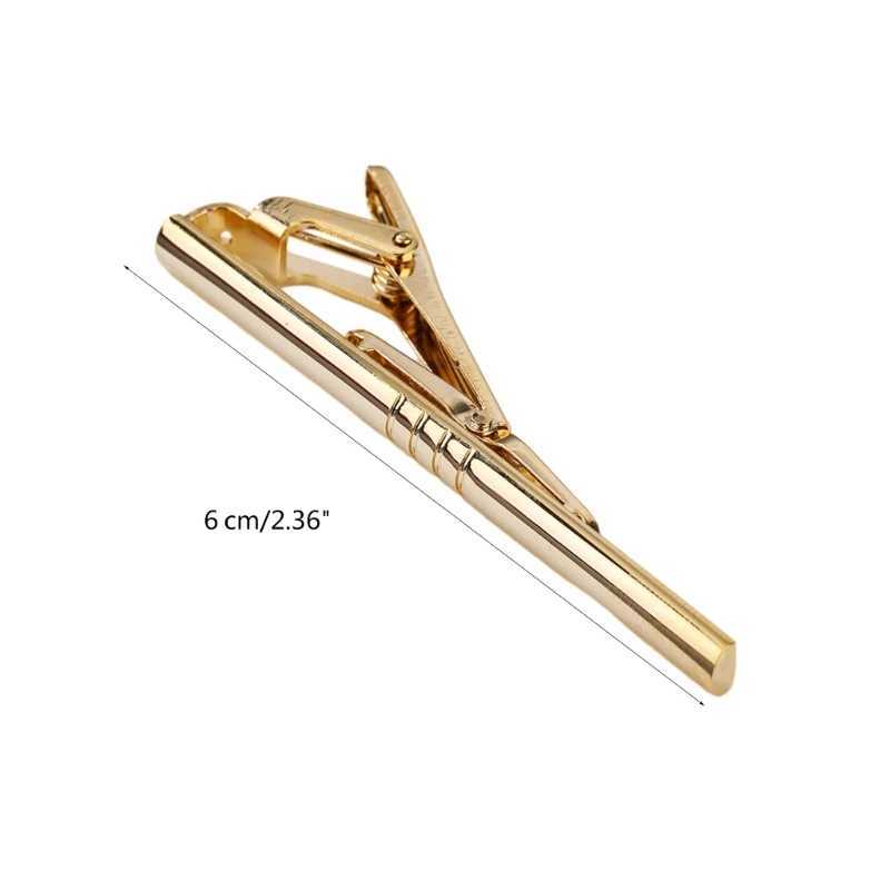 Mens regular tie clip mens wedding party business gold collar bar clip W240914